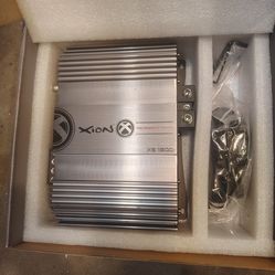 Xion xb 1500.1D 1500 Watt Car Mono Amp For Subwoofer New in Open Box