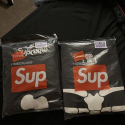 Supreme/ Hanes Thermal Crew Neck And Pants 