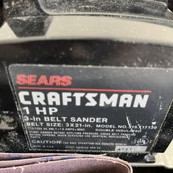 Craftsman 1 HP  3 Inch x 21 Inch Belt Sander  Electric 