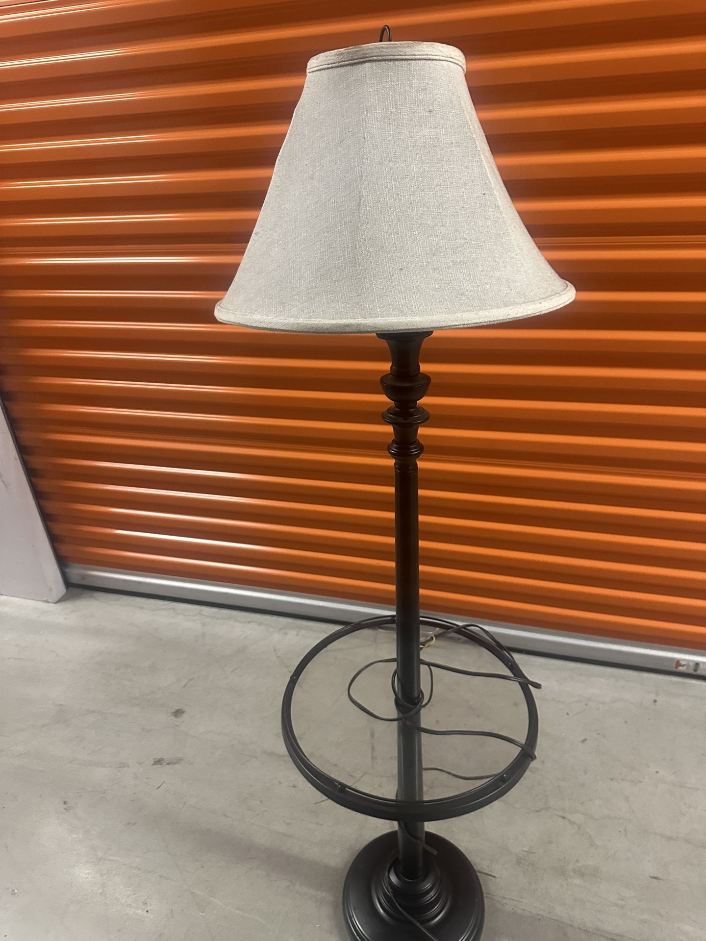 Eclectic Lamp And Table Combo