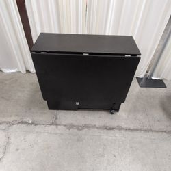 Black Utility Cabinet with Foldable Top