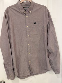 Men’s XL RVCA Ash Purple Button Down