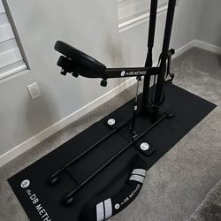 DB Method Squat Machine, Workout Equipment for Home Gym, Exercise Leg and Glutes, Low Impact Lower Body Fitness Workouts, Training for Total-Body, Eas