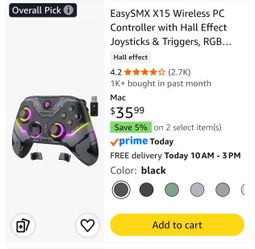 EasySMX X15 Wireless controller,PC, Steam, Switch & Android