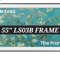 SAMSUNG 55" INCH FRAME QLED 4K SMART TV LS03B ACCESSORIES INCLUDED 