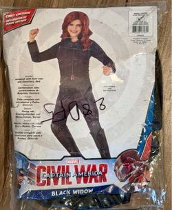 Girls black widow costume