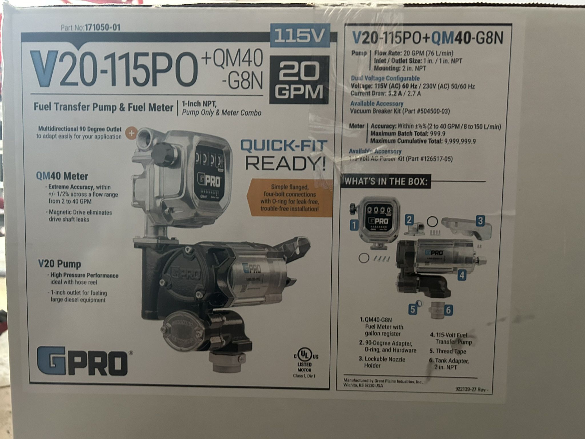 Fuel Transfer Pump With Fuel Meter