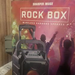 Sharper Image Wireless Karokee Speaker 
