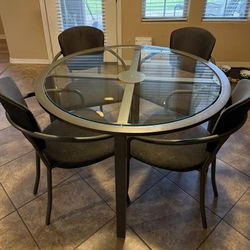 Copenhagen 4-Seat Steel Dinette Set