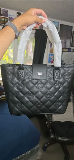 Kingdom Hearts Quilted Tote Bag Black Handbag Square Enix Disney Japan