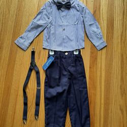 NWT! Brand new! Boys 4pcs suit set formal dress  Size: 3 years old  Good for Wedding, Birthday, New Year , school event etc.