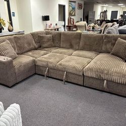 OVERSIZED SMART FLUFFY SLEEPER SECTIONAL $1595!!