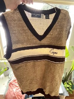 Brown Vintage Wool Vest