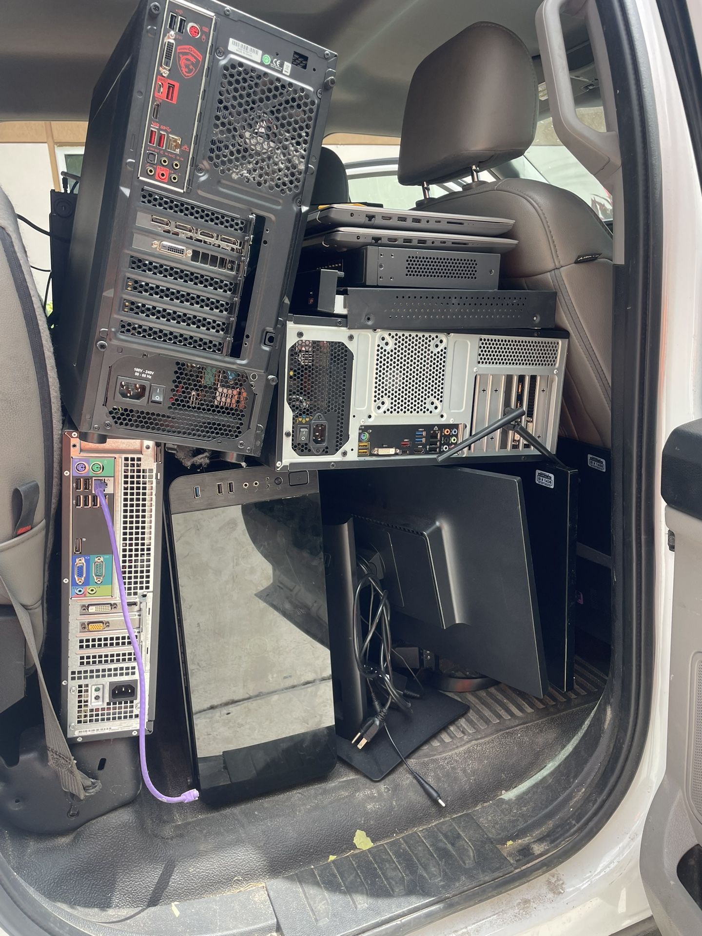 Hard drives, Monitors, All Must Go In Bulk Best Offer