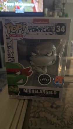 TMNT - Michelangelo Nickelodeon [Gray Scale] Chase Funko Pop!