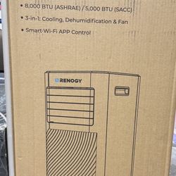 PORTABLE AIR CONDITIONER • 8,000 BTU (ASHRAE) / 5,000 BTU (SACC • 3-in-1: Cooling, Dehumidification & Fan • Smart Wi-Fi APP Control