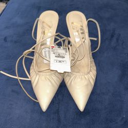 Zara Cream Pumps Sz 38