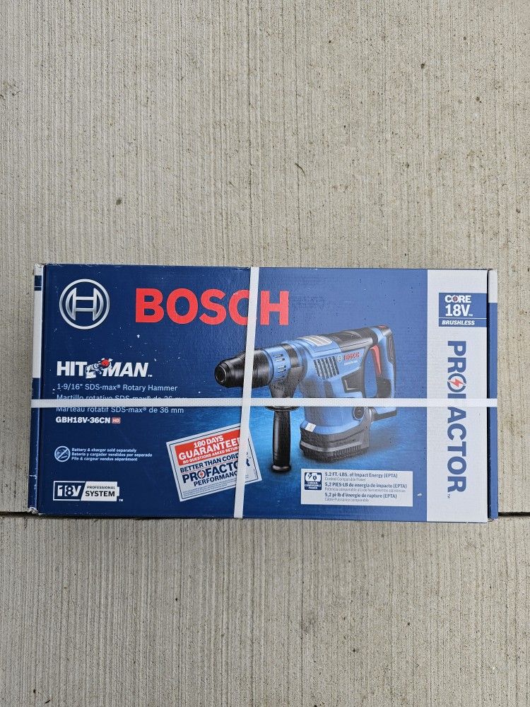 Bosch PROFACTOR 18-volt 8-Amp 1-9/16-in ds-max Variable Cordless Rotary Hammer Drill