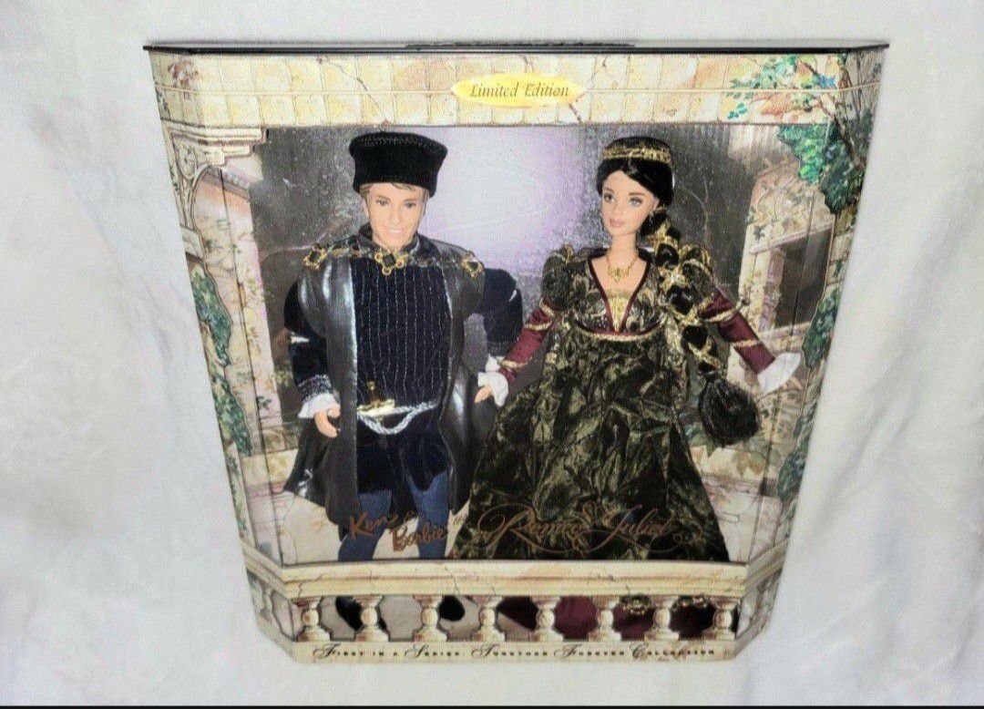 MATTEL BARBIE AND KEN AS ROMEO AND JULIETTE DOLL SET
