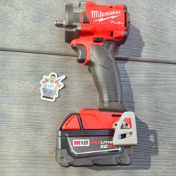 Milwaukee M18 FUEL GEN-2 18V Torque 3/8 in. Compact Impact Wrench with Friction Ring w/ 5.0AH Battery