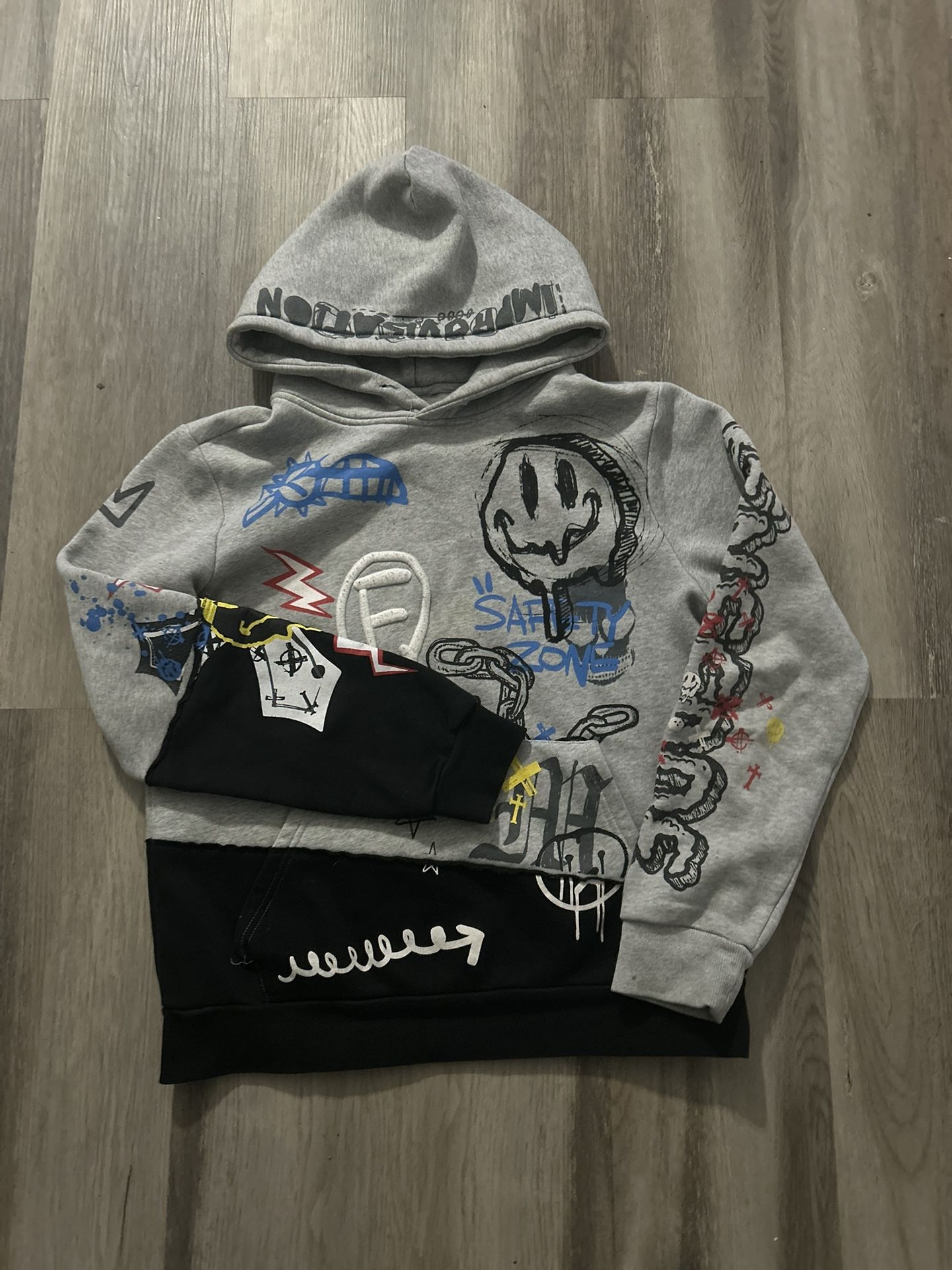 Black/Grey Streetwear Hoodie
