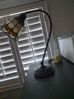 Tiffany Stained Glass Office Desk Table Lamp