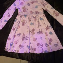 Pink Disney Princess Long Sleeve Dress Size 3t