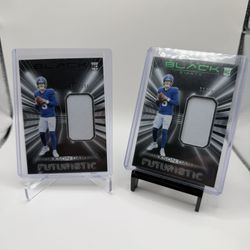  2025 Panini Black Futuristic – Jaxson Dart Rookie Patch Lot (2 Cards) 💎