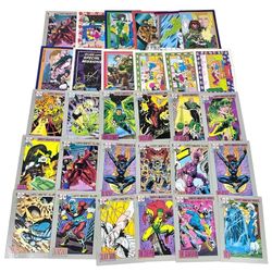 Vintage DC Comics Marvel Upper Deck Valiant Card Lot of 130+ Trading Cards