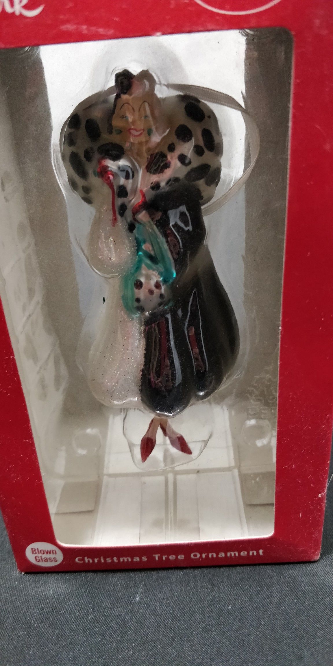 Hallmark Disney Cruella DeVille Ornament in box