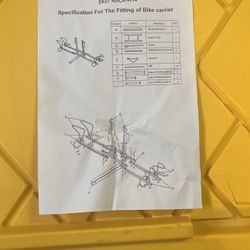 2 Bike Bike Transport Mounting Rack 