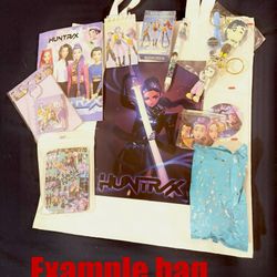 Kpop Grab Bag 11 Pcs In Canvas Kpop Bag 