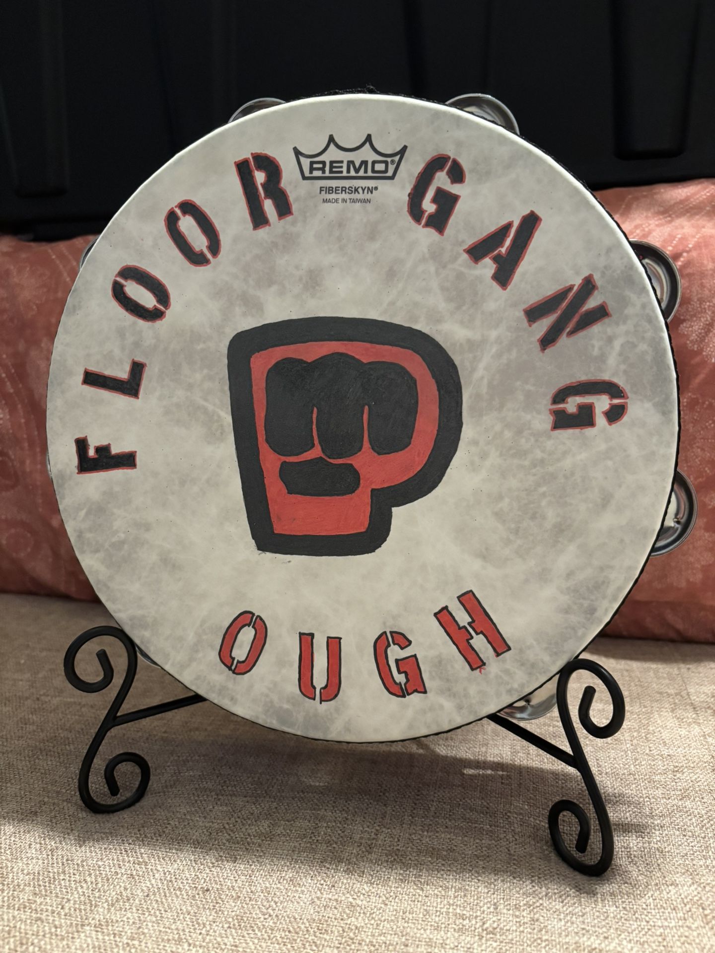 Custom PewDiePie Floor Gang Tambourine