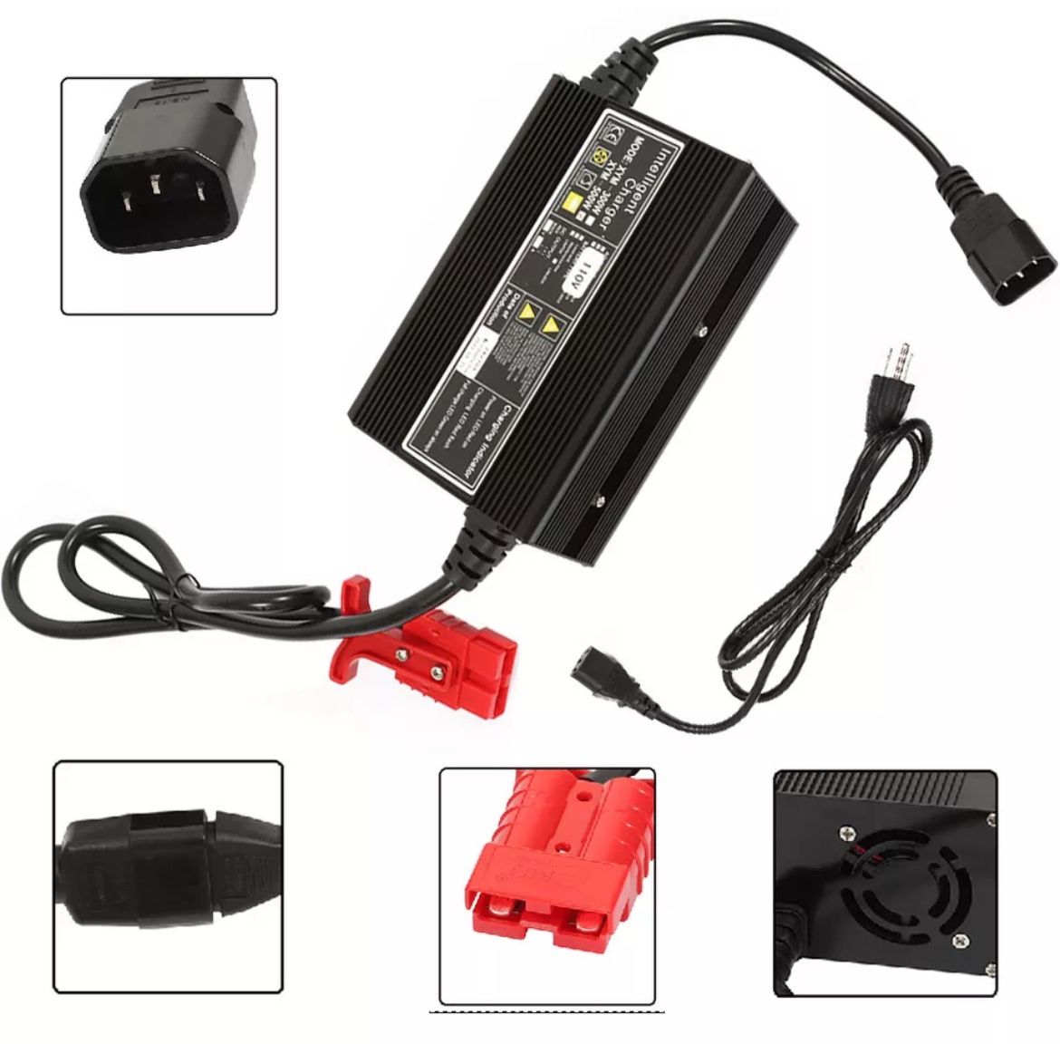 Floor Scrubber 24v 10Amp Battery Charger with SB50 Style RED Connector New