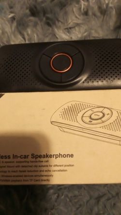 Wireless in car speakerphone