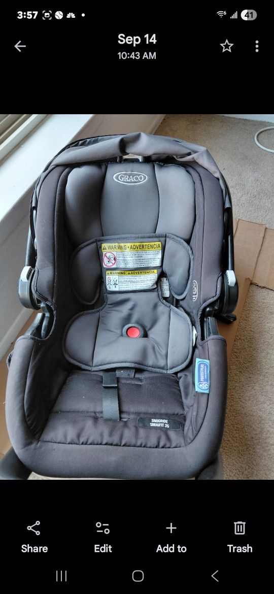 Graco Car Seat VG Condition Snug Ride 35 Pickup In NE Philly Its Still Available You $$$ Don't $$ Need To $$$ask