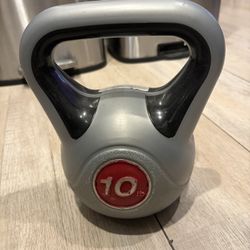 10 lb Kettlebell. Vinyl Coated with Wide Handle
