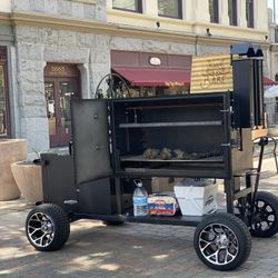 🔥 4x4 HORIZONTAL SMOKER (with wheels & handle)