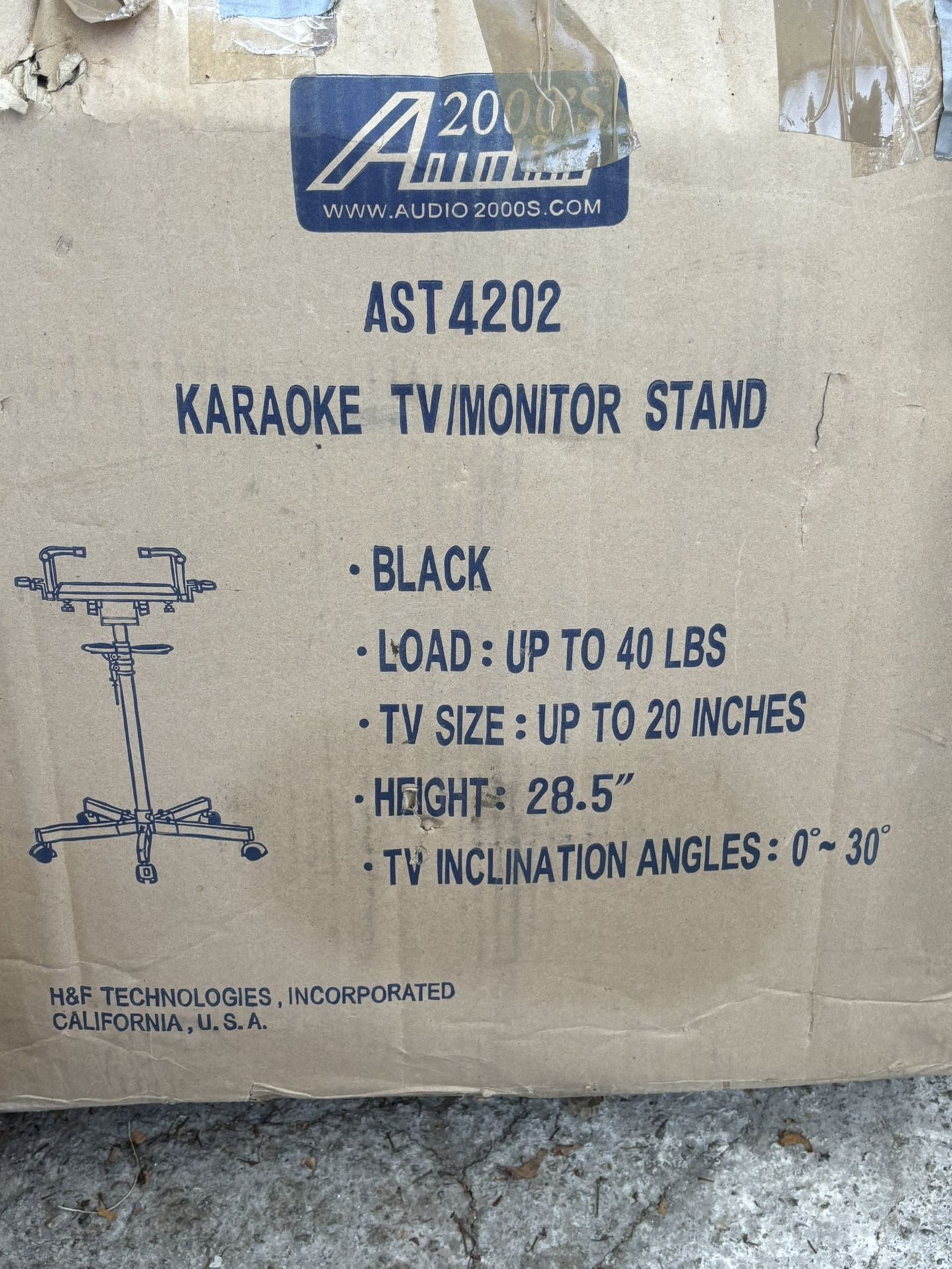 Karaoke stand that fix a display TV