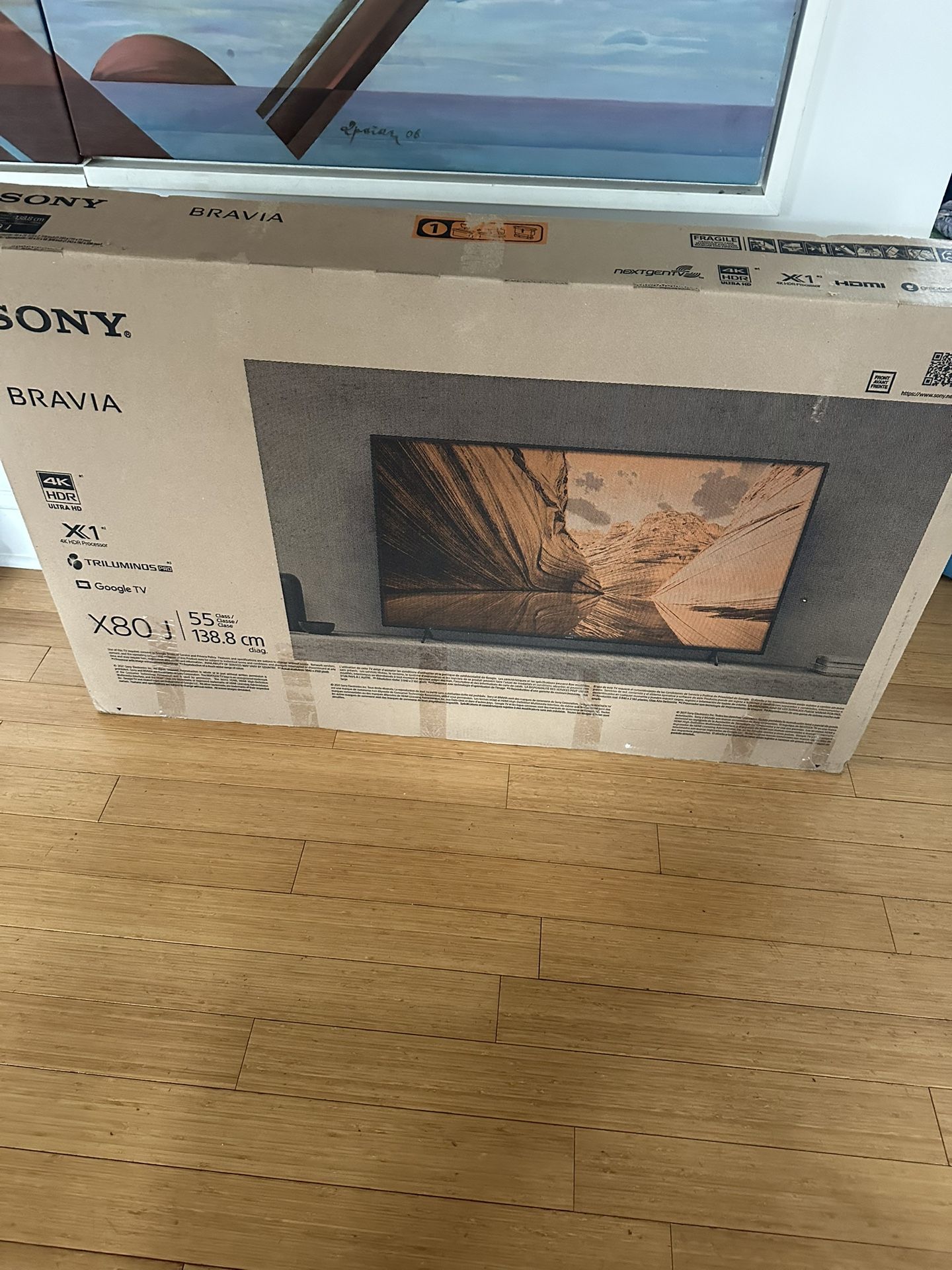 Sony 55” BRAVIA X80J 4K Smart TV – Excellent Condition