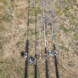 Fishing rod and reel. $20. All 4. $60