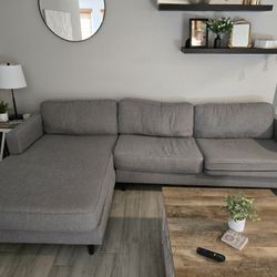 Gray Sectional Couch 