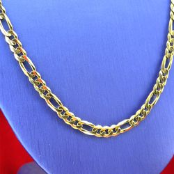 10KT Yellow Gold 22” Solid Fígaro Necklace 23.40g 5.8mm 139267/11