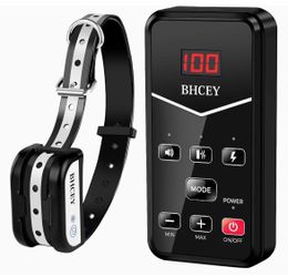 BHCEY Wireless Dog Fence, 2 in 1 Electric Fence System for Dog Shock Training Collar with Remote