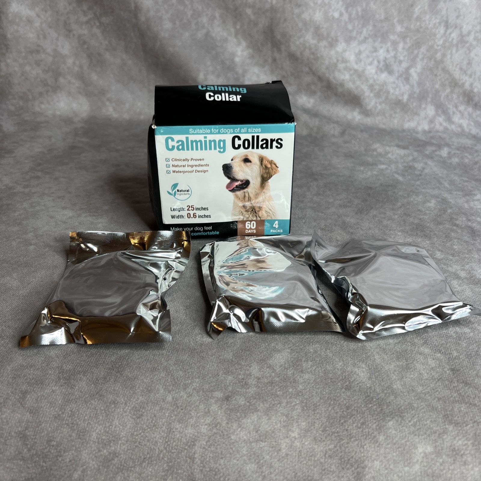 Calming Collars for Dogs β 3 Pack (Opened Box, Sealed Collars) 25β Waterproof
