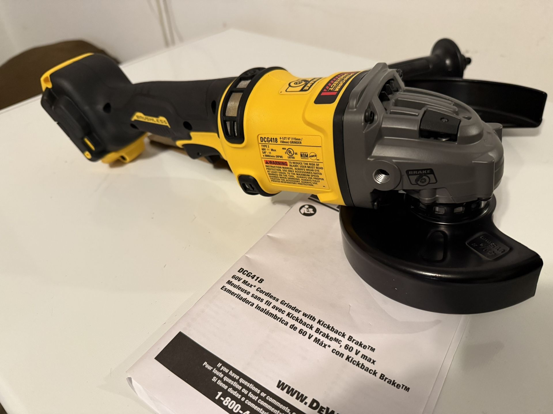 Dewalt Flexvolt Grinder