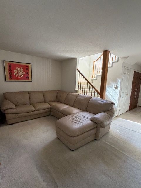 LEATHER SOFA - Macys, Like New