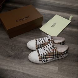 Men’s Burberry Logo Check Canvas