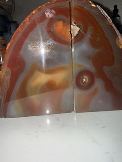 Agate Book Ends