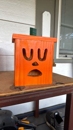 Wooden Jack-o’-lantern